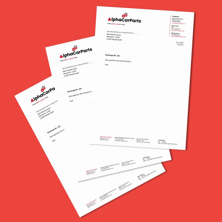 Briefpapier von Alpha Car Parts